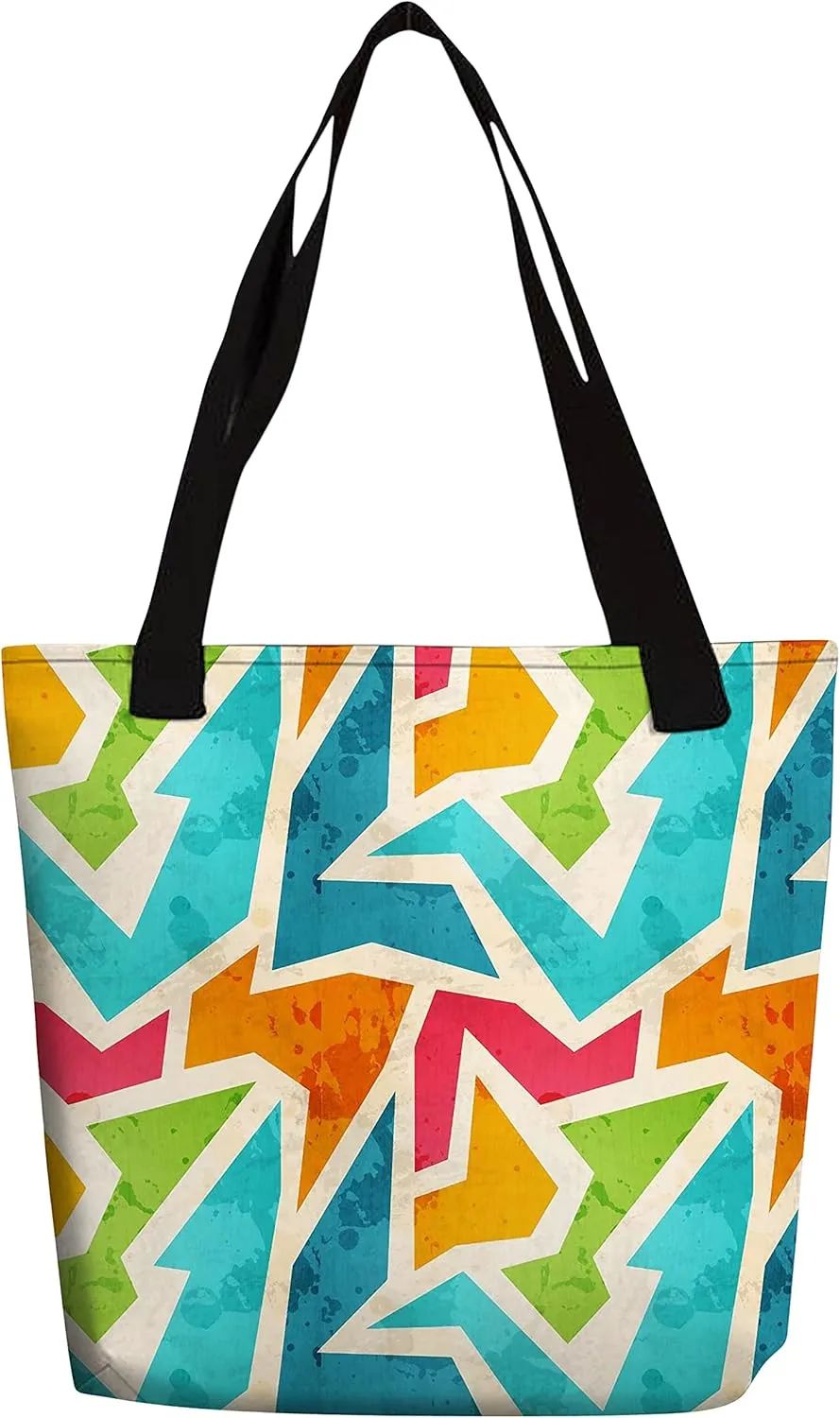 eloria Tote Bag Tote Bag Abstract Designer Printed Cotton Canvas Fabric Hand Bag