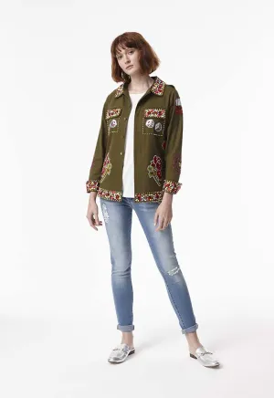 Embellished Beaded Dice Jacket