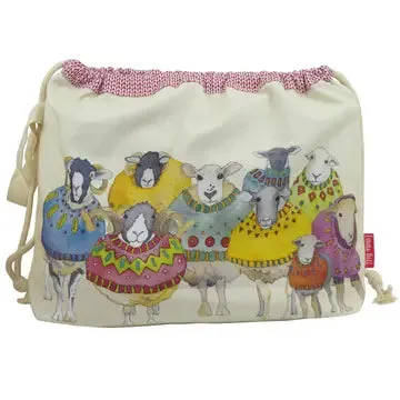 Emma Ball Drawstring Bag : Sheep in Sweaters II