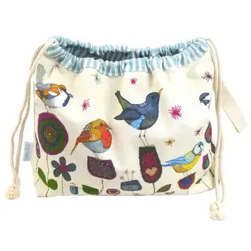 Emma Ball Drawstring Bag : Stitched Birdies