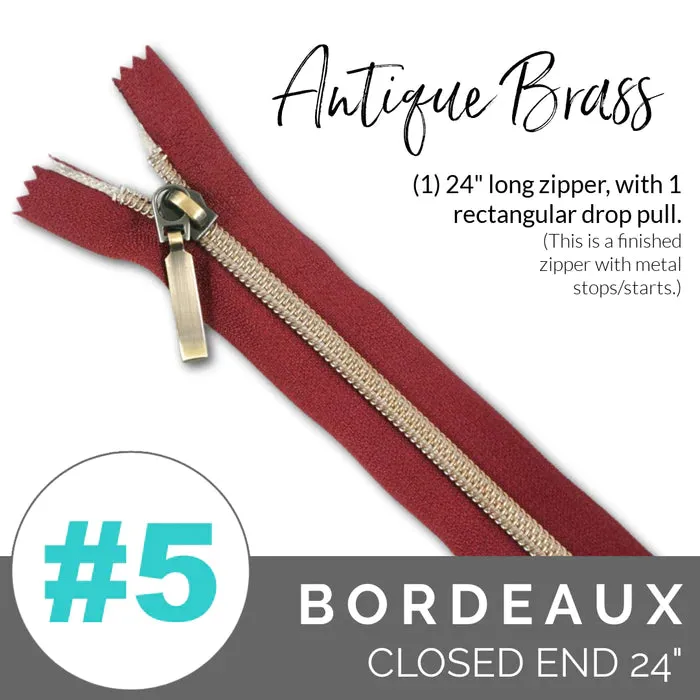 Emmaline 24" (#5) Closed Zippers