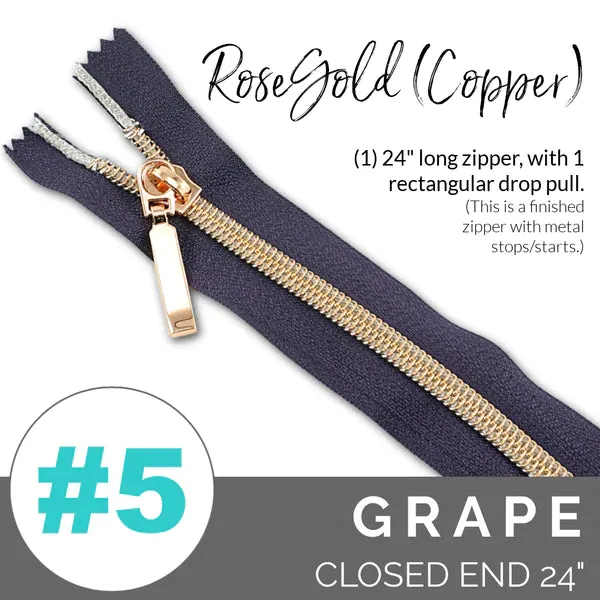 Emmaline 24" (#5) Closed Zippers