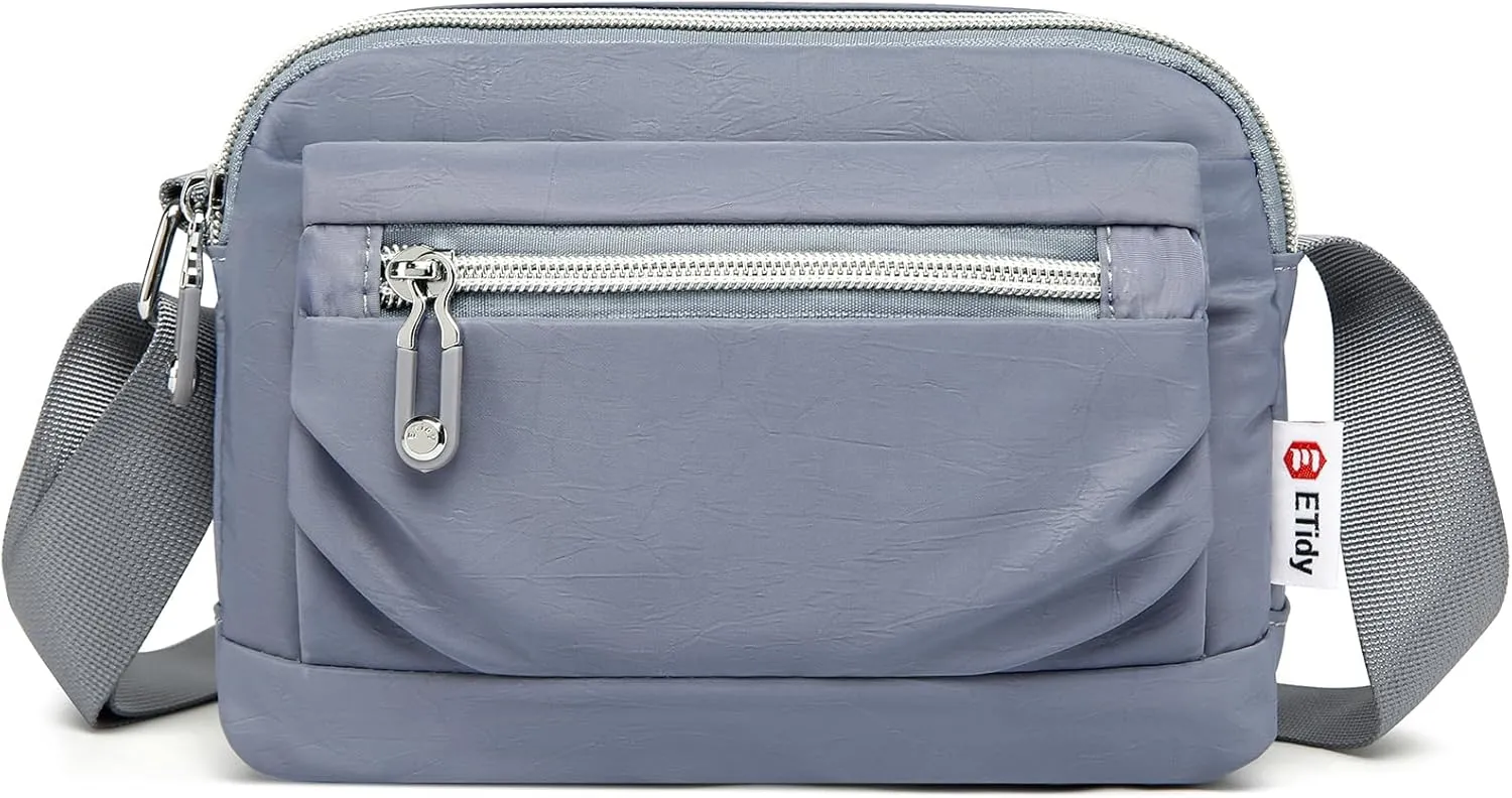 ETidy Nylon Small Womens Crossbody Bag Casual Shoulder Handbag Mini Purse With Adjustable Strap