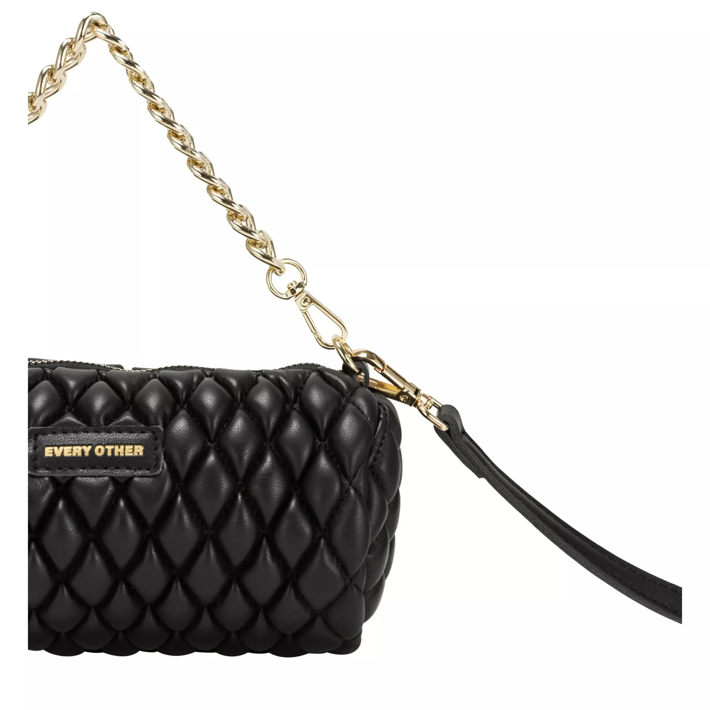 Every Other Verano Quilt Crossbody Bag | Black