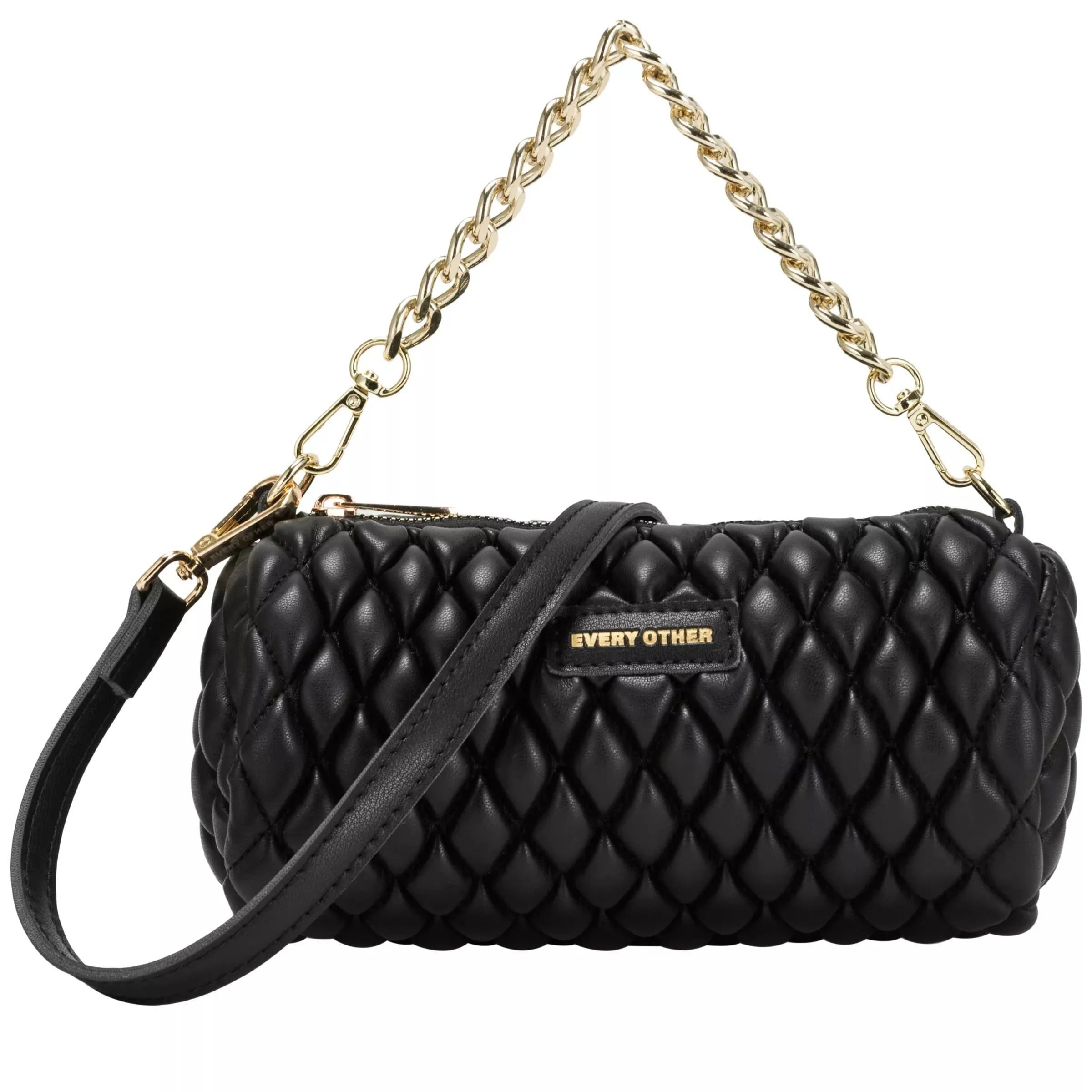 Every Other Verano Quilt Crossbody Bag | Black