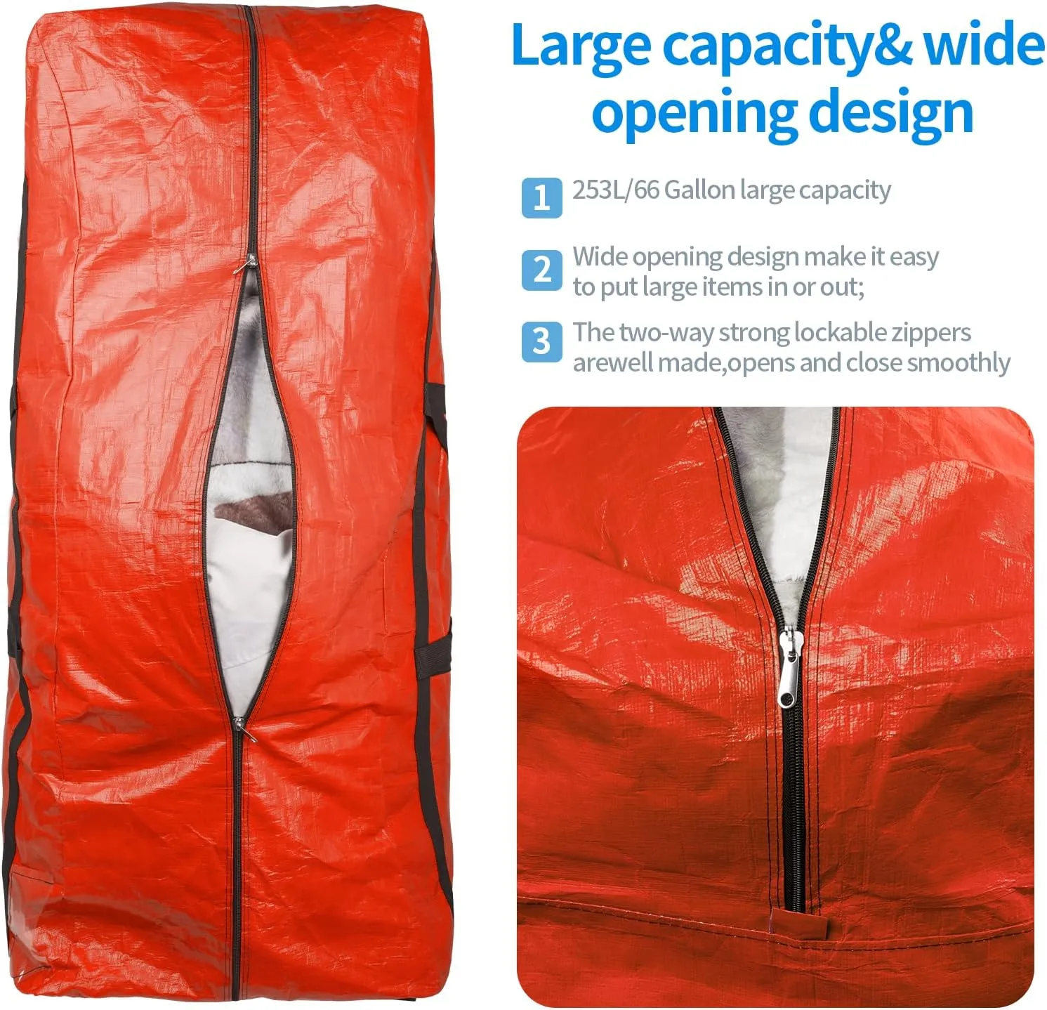 Extra Large Moving Bags with Zippers Heavy Duty Storage Duffle Bag for College Dorms Big Foldable Duffle Bag for Travel Clothes Blankets Bedding Moving (Orange 1 pack)