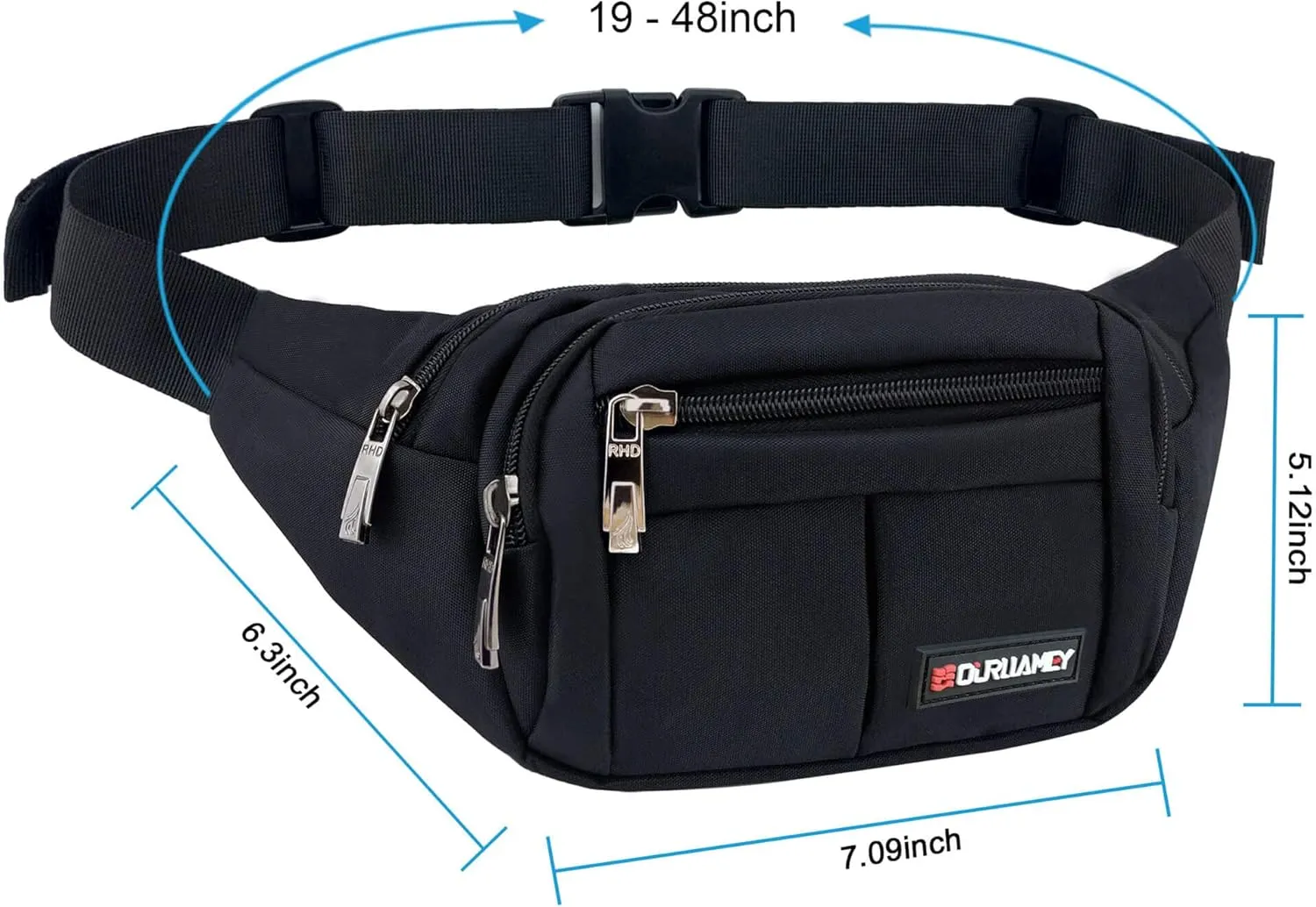 Fanny Pack for Men Women Fashionable Waist Bag for Hiking Running Traveling