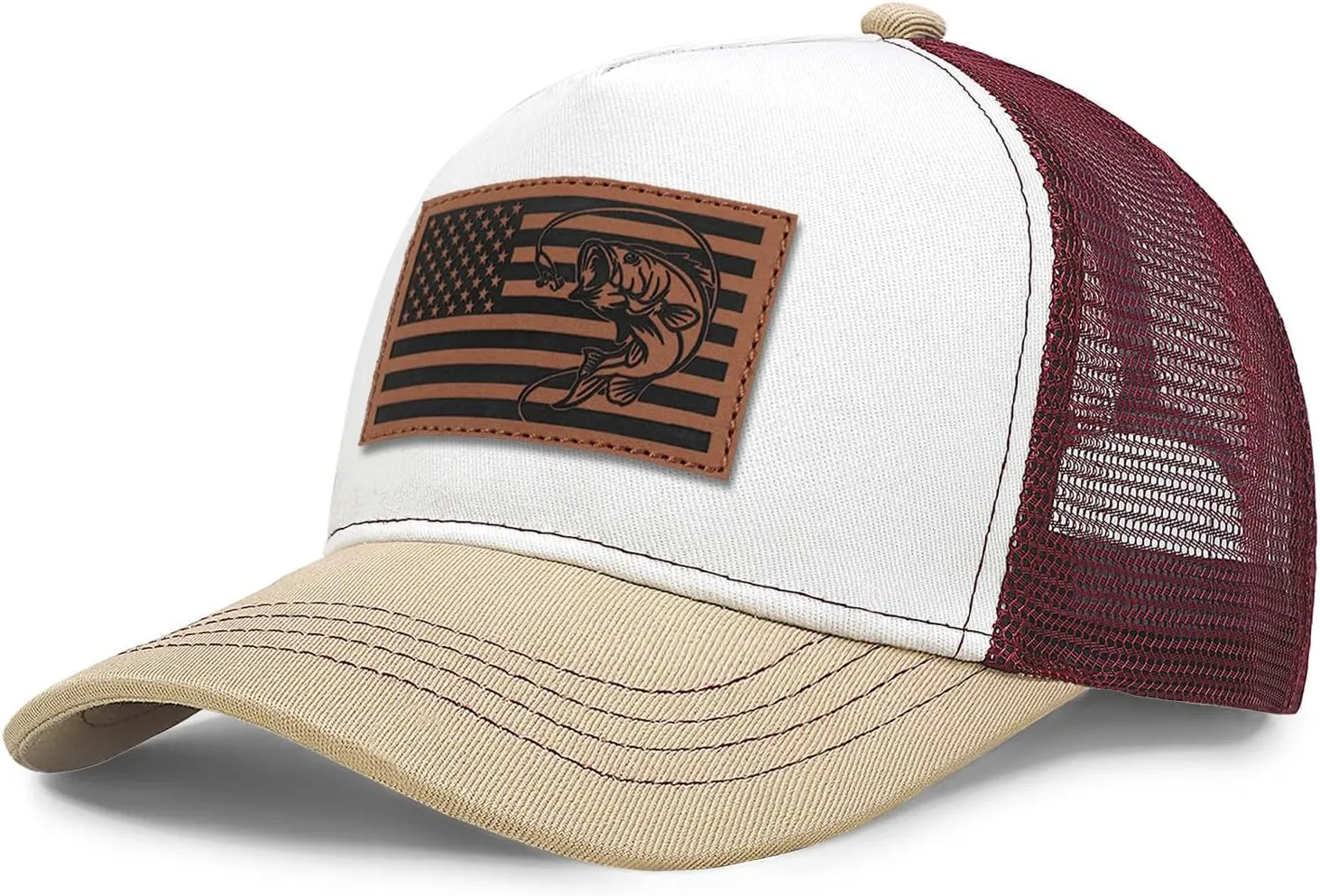 Fishing Gifts for Men American Flag Trucker Hat Mens Fathers Day Christmas Birthday Gifts Fishing Hat for Dad