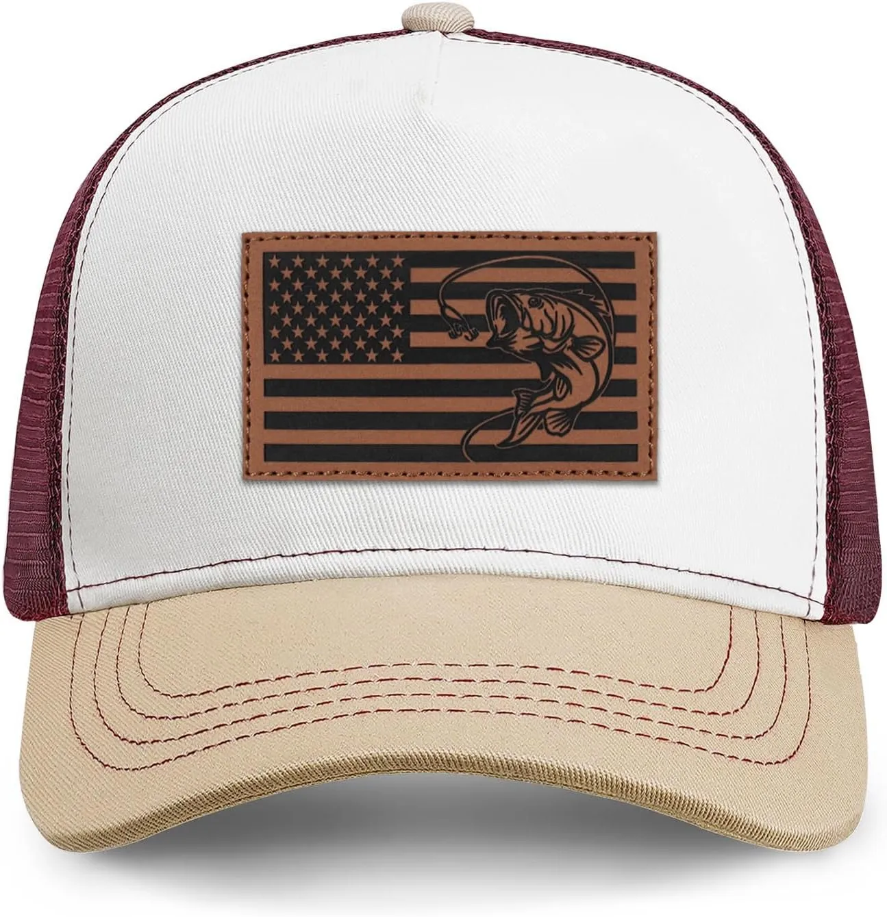 Fishing Gifts for Men American Flag Trucker Hat Mens Fathers Day Christmas Birthday Gifts Fishing Hat for Dad