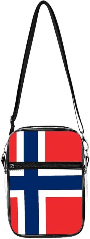Flag of Norway Clear Stadium Crossbody Bags Adjustable Strap Shoulder Purse for Women and Men