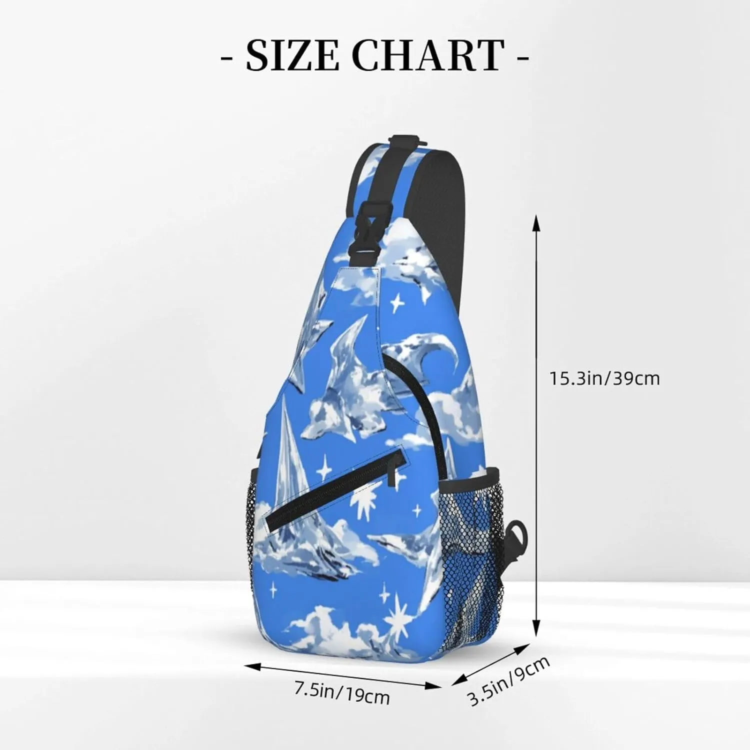 Flying alien bird Men's And Women's Small Crossbody Bags Chest Bags Daily Bags Are Suitable For Outdoor Hiking Trips