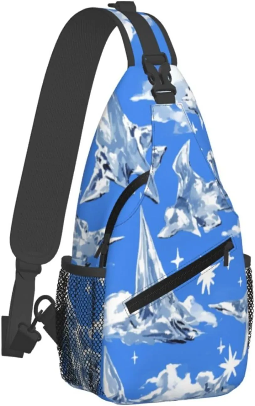 Flying alien bird Men's And Women's Small Crossbody Bags Chest Bags Daily Bags Are Suitable For Outdoor Hiking Trips