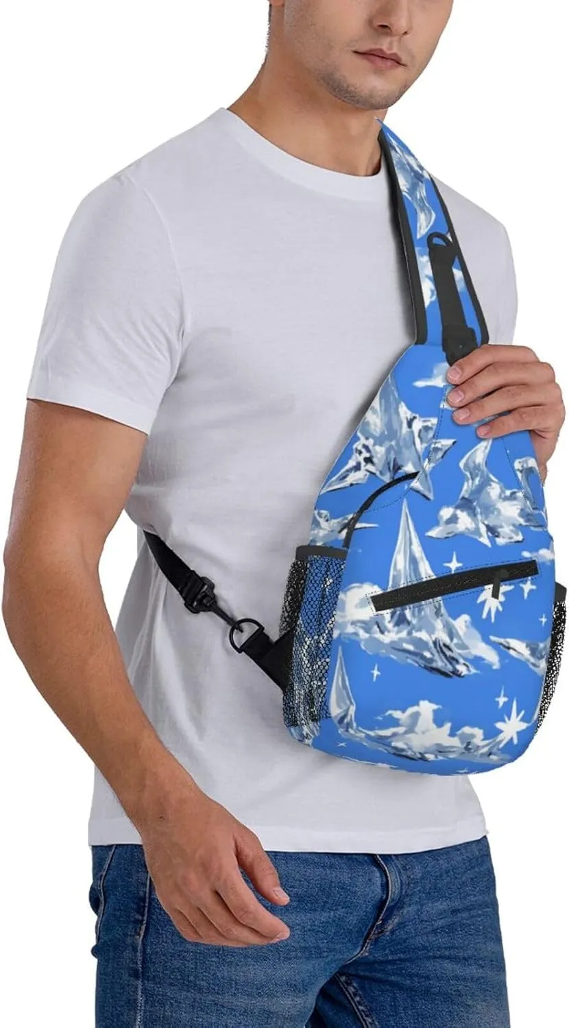 Flying alien bird Men's And Women's Small Crossbody Bags Chest Bags Daily Bags Are Suitable For Outdoor Hiking Trips