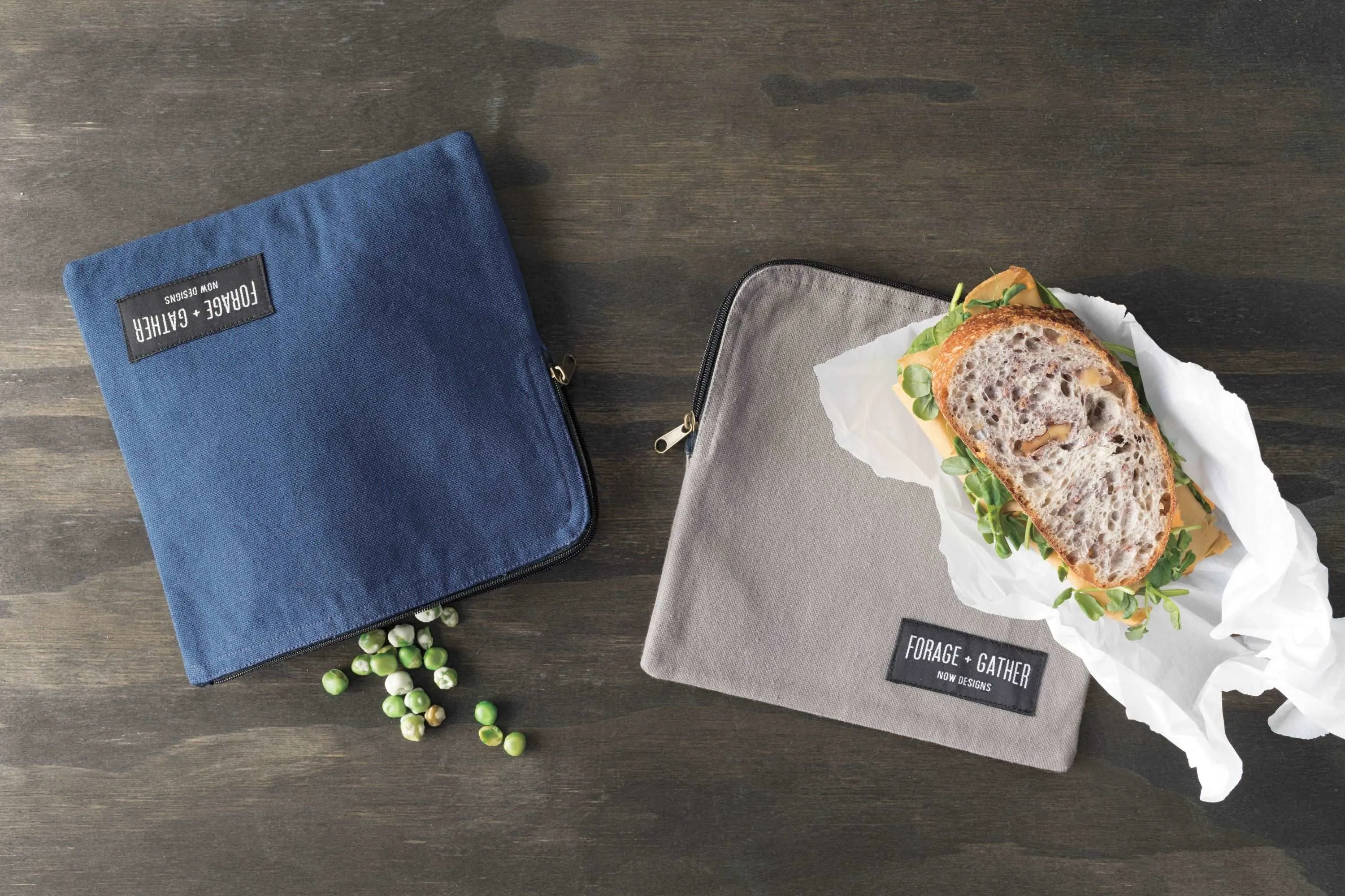 Forage   Gather Snack Bag - Navy Blue