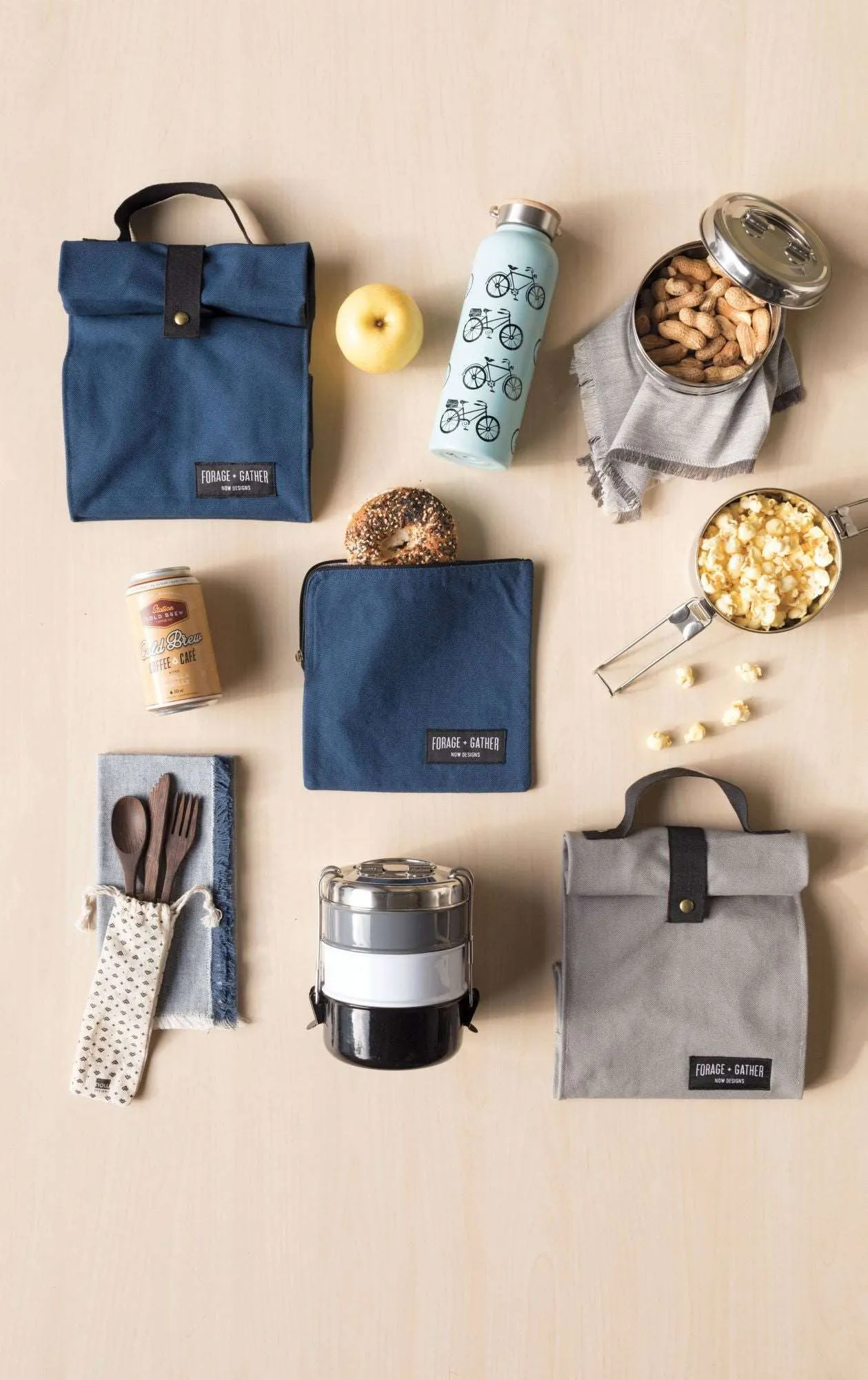 Forage   Gather Snack Bag - Navy Blue