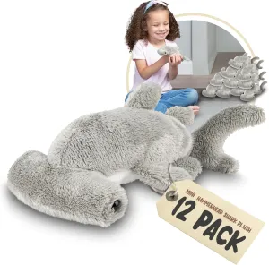 Forest & Twelfth Mini Hammerhead Shark Plush Toys, 12 Pack Tiny Plushies, Cute Stuffed Toys for Girls & Boys, Animal Figures for Party Favors, Goody Bags, Treasure Box (Hammerhead Shark)