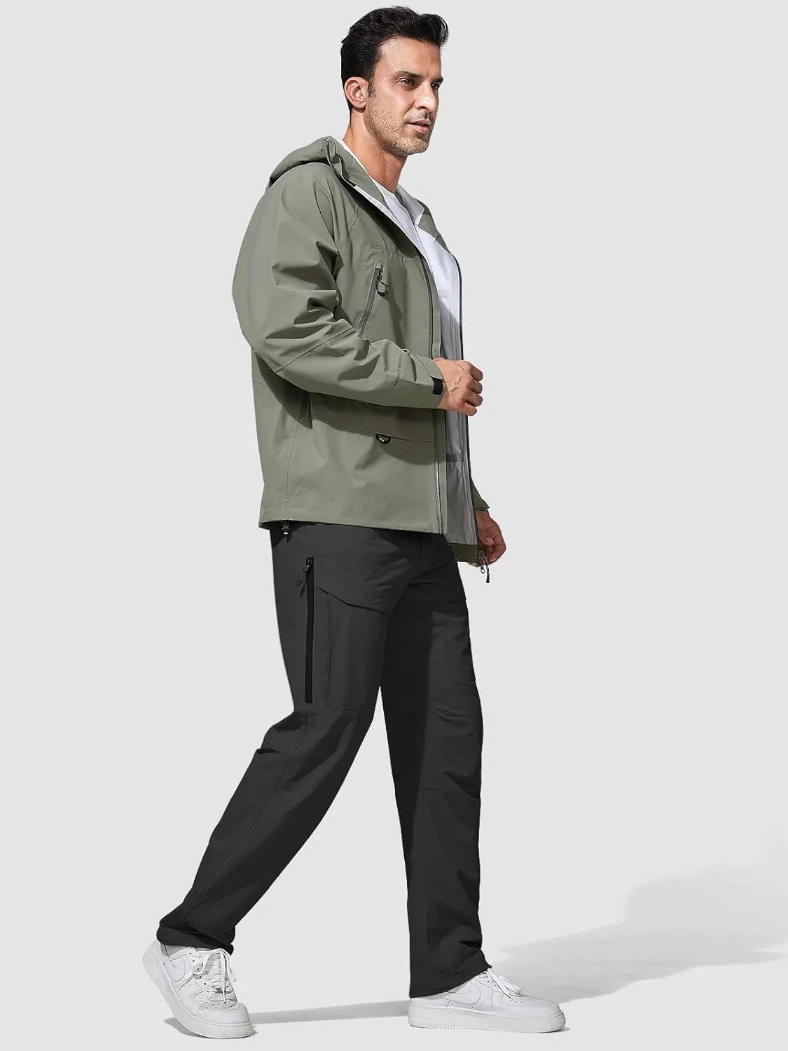 FREE SOLDIER Men's Hiking Pants Water Resistant Quick Dry Lightweight Tactical Cargo Work Pants for Travel Outdoor