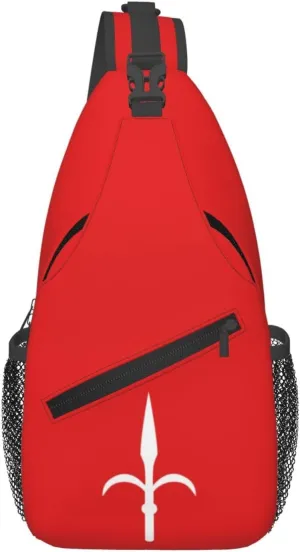 Free Territory Trieste Flag Crossbody Bags For Women Men Chest Backpack Gym Shoulder Bag Travel Outdoor Sports Casual Crossbody Bags