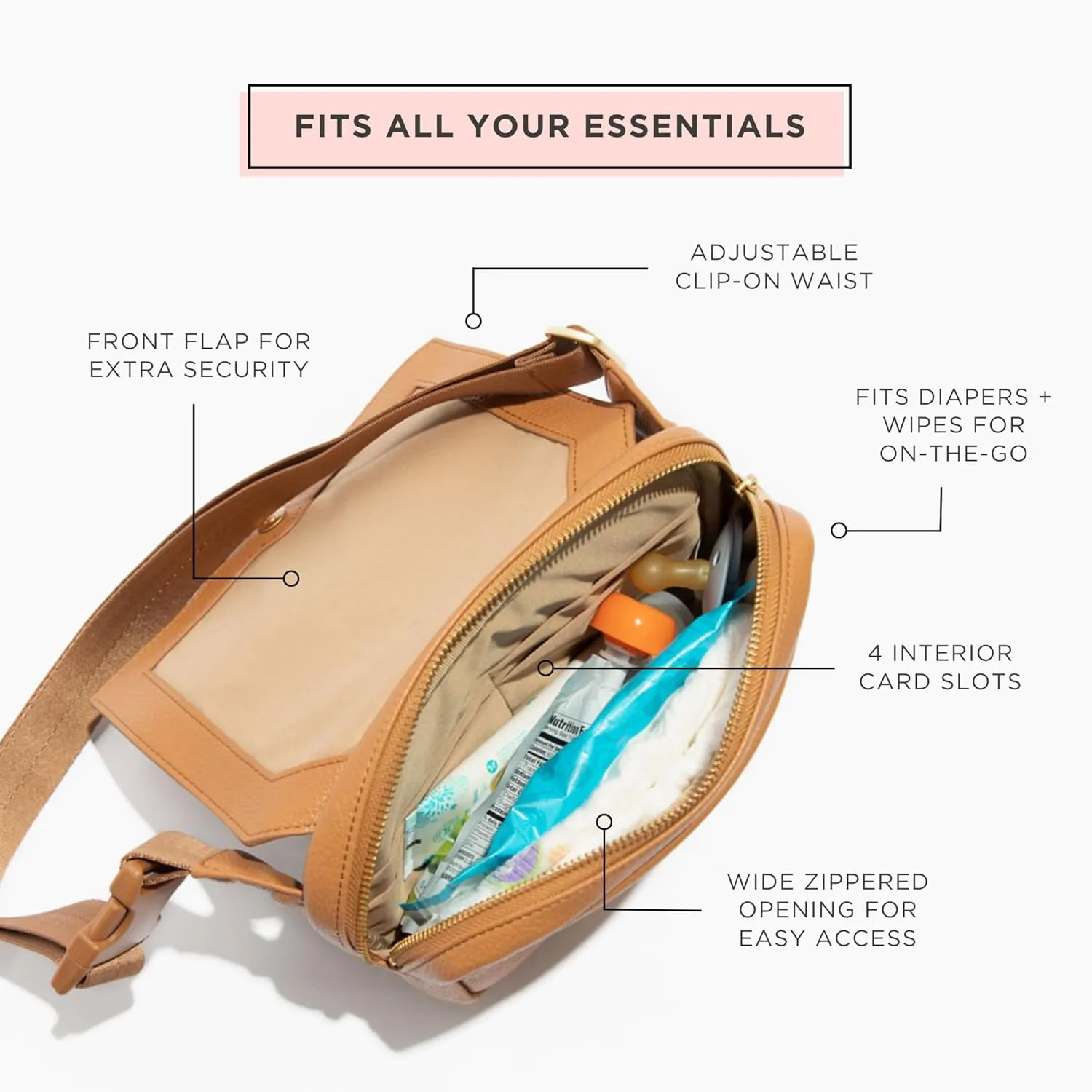 Freshly Picked Toffee Classic Park Pack Fanny Pack Womens Bag