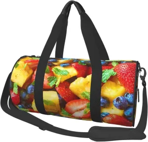 Fruit Salad Sports Gym Duffel Bag For Men Women Weekender Travel Workout Training Handbag