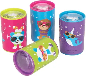 Fun Express Mini Dancing Animals Prisms - Colorful Toy Assortment for Kids, Fun Party Favors, Educational Toys, and Creative Playtime Activities - 48 Pieces