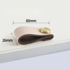 Furniture Leather Handles,Cabinet Handle,2 First Layer Cowhide Handles, Cupboard, Wardrobe, Shoe Cabinet, Tv Cabinet, Bedside Table, Single Hole Leather Door Handle G (Color : C) (Color : J)