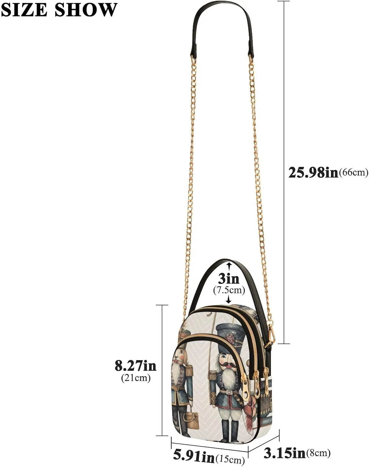 GAIGEO Santa Claus Women Crossbody Bags, Crossbody Purses for Women Trendy, Summer Crossbody Purse