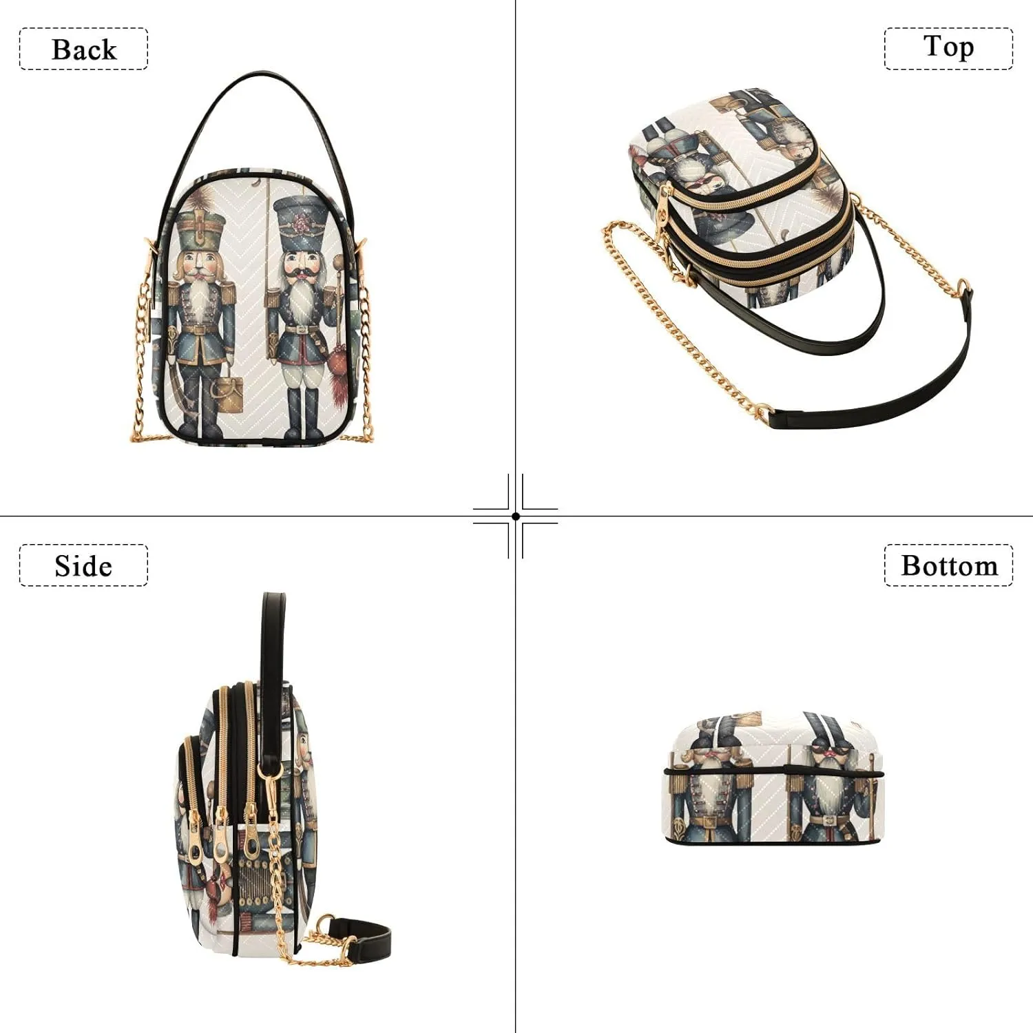 GAIGEO Santa Claus Women Crossbody Bags, Crossbody Purses for Women Trendy, Summer Crossbody Purse