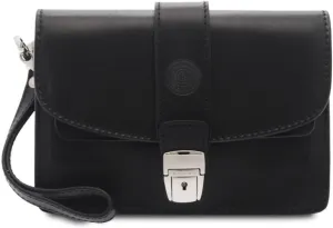Giudi ® - 1511/GD Hand Bag in Cowhide Leather, Genuine Leather, Wrist Handle, Two Compartments, Made in Italy