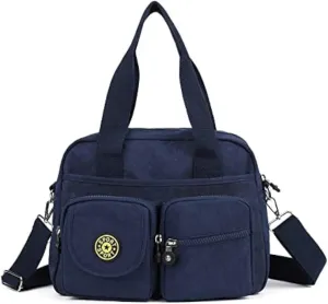 Gladdon Nylon Small Crossbody Bags for Women Multiple Pockets Shoulder Purses Ladies Satchel Purse with Adjustable Strap