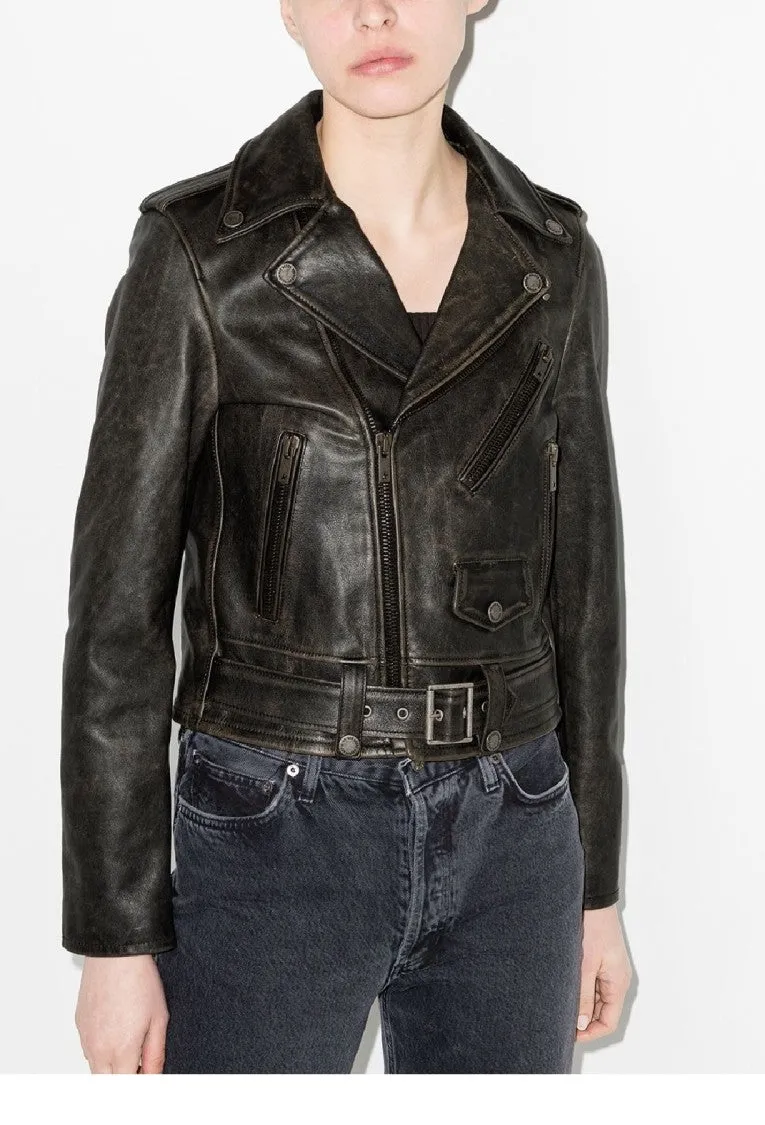Golden Chiodo Jacket