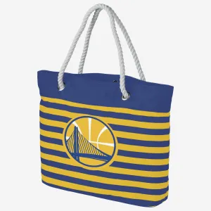 Golden State Warriors Nautical Stripe Tote Bag