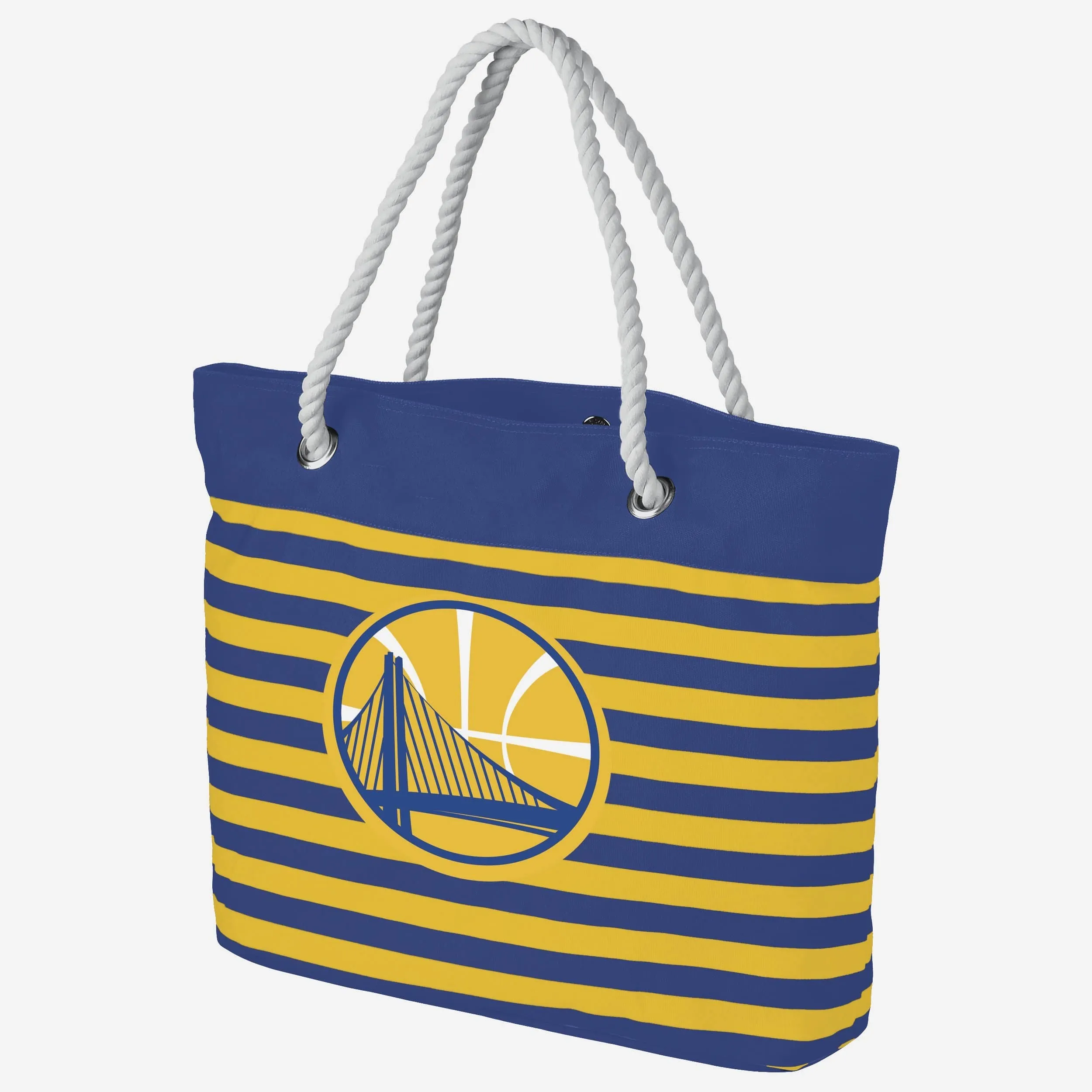 Golden State Warriors Nautical Stripe Tote Bag