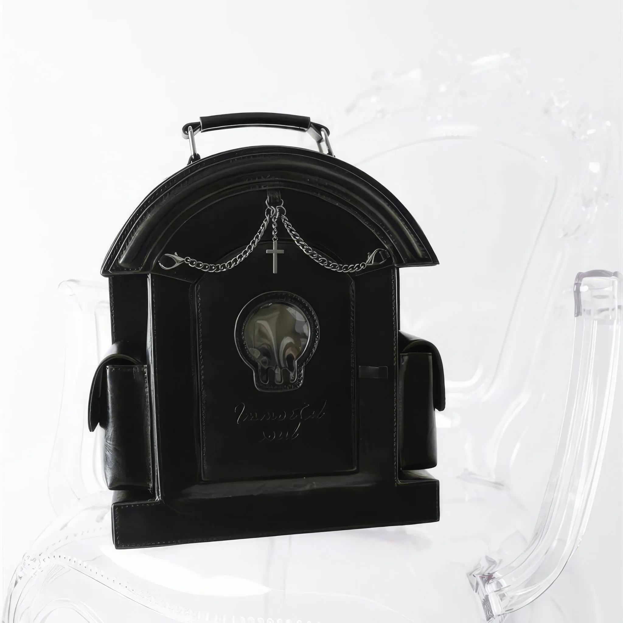 Grave Arch Structured Leather Bag