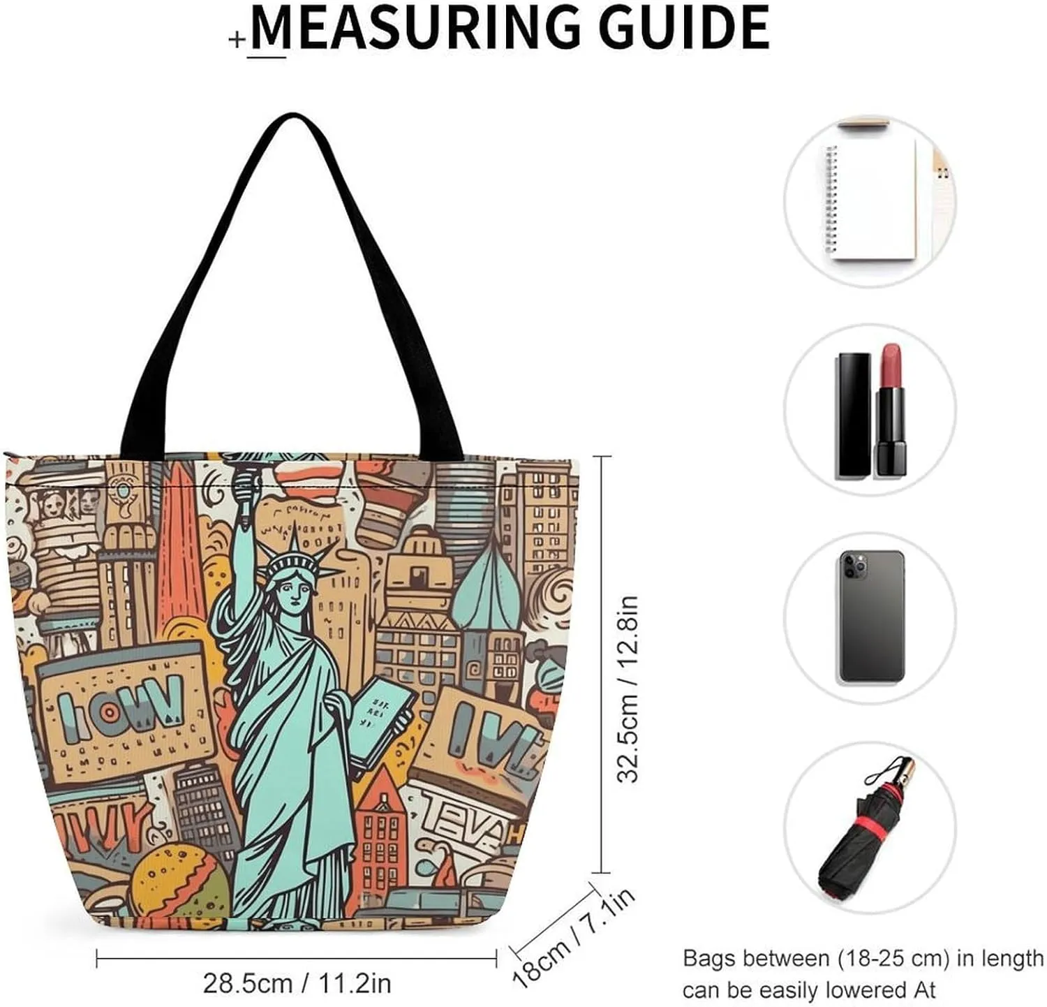 Grocery Bag Reusable Tote Bag Foldable Cartoon Alpaca Shopping Bag Handbag Washable Shoulder Bag for Travel