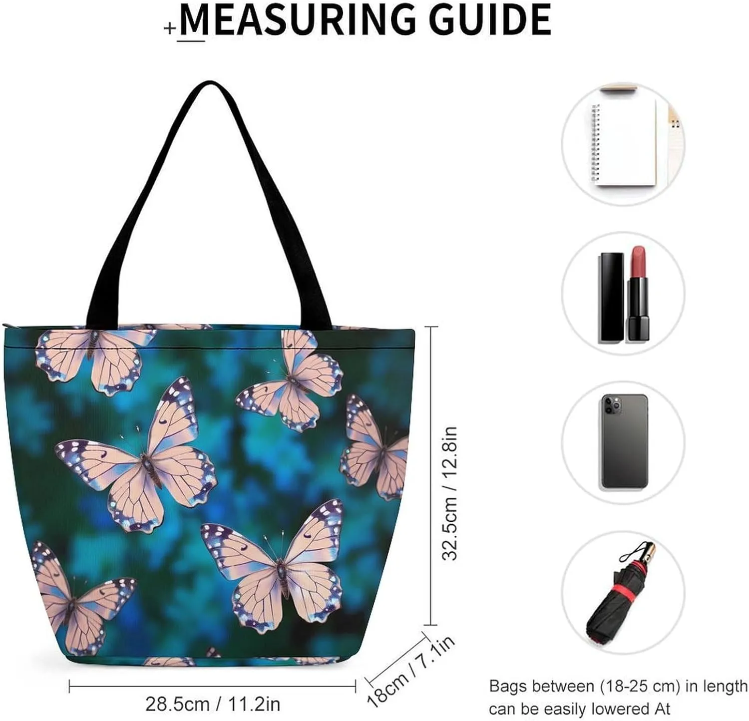 Grocery Bag Reusable Tote Bag Foldable Elephant And Baby Elephant Shopping Bag Handbag Washable Shoulder Bag for Work