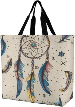 Grocery Bag Reusable Tote Bag Foldable Flying Dragon Shopping Bag Handbag Washable Shoulder Bag for Travel