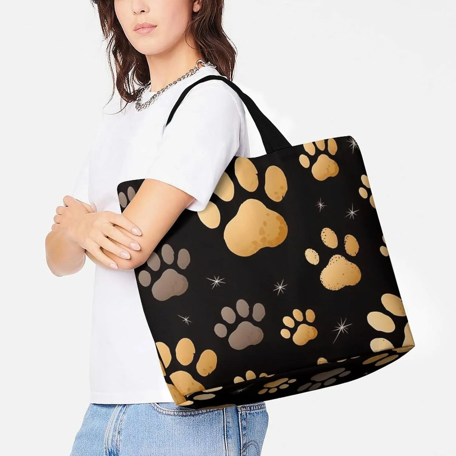 Grocery Bag Reusable Tote Bag Foldable Flying Dragon Shopping Bag Handbag Washable Shoulder Bag for Travel