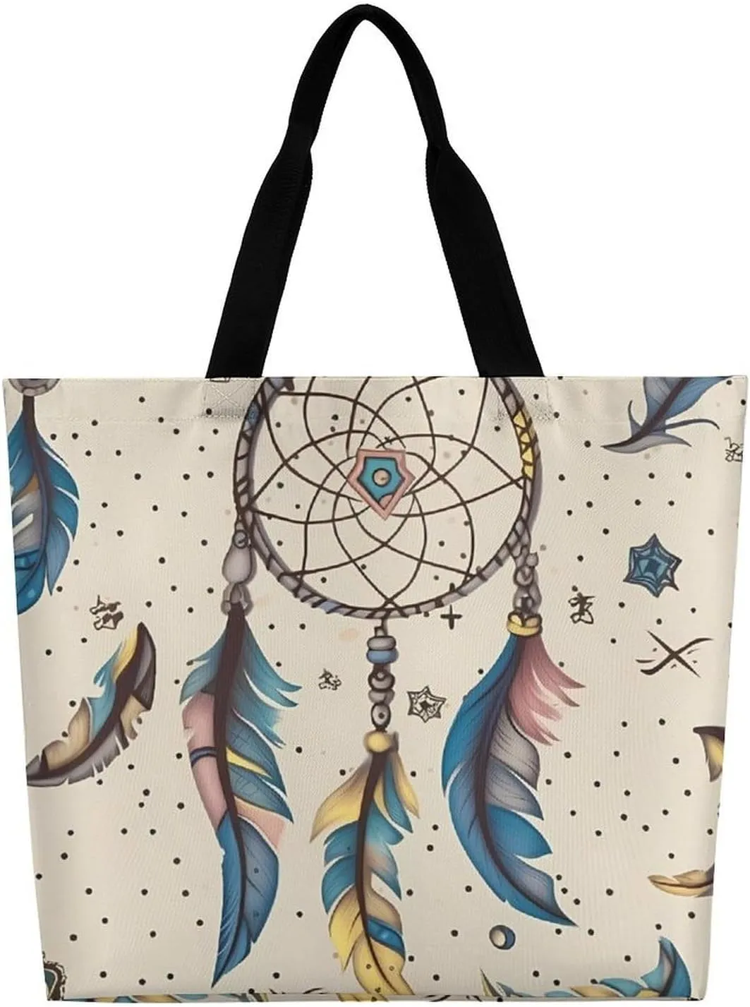 Grocery Bag Reusable Tote Bag Foldable Flying Dragon Shopping Bag Handbag Washable Shoulder Bag for Travel