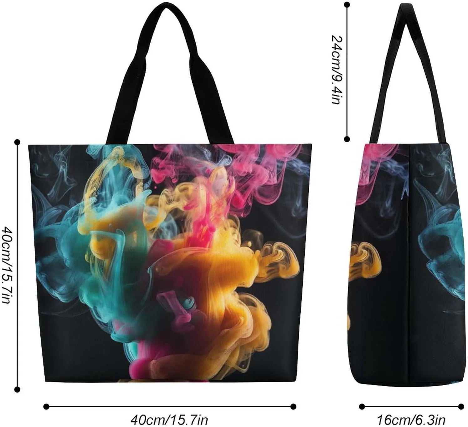 Grocery Bag Reusable Tote Bag Foldable Pirate Skull Shopping Bag Handbag Washable Shoulder Bag for Travel