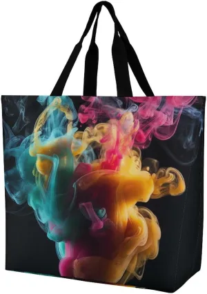 Grocery Bag Reusable Tote Bag Foldable Pirate Skull Shopping Bag Handbag Washable Shoulder Bag for Travel