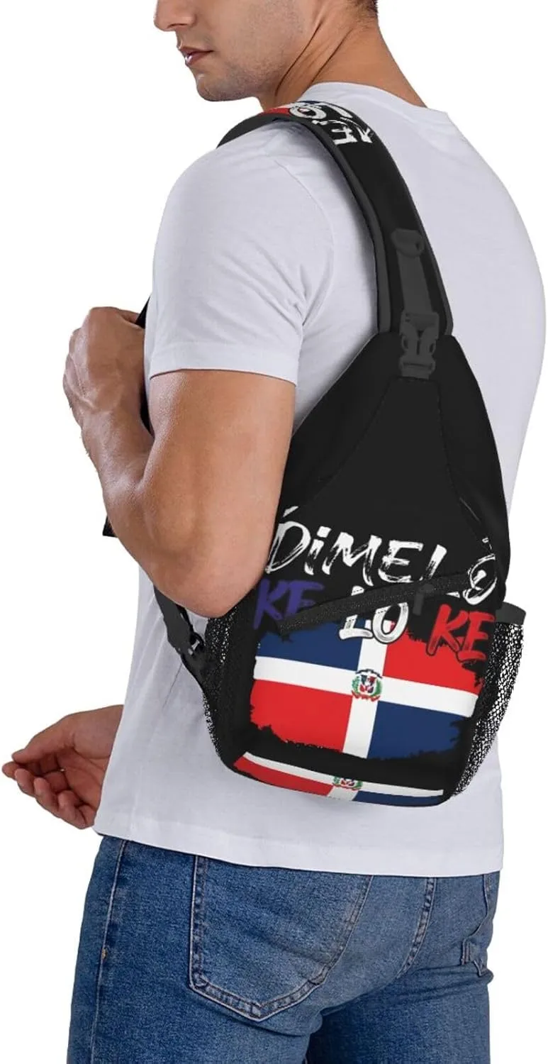 Guatemala Guatemalan Flag Sling Bag Adjustable Chest Bags Casual Crossbody Bag Travel Shoulder Backpack