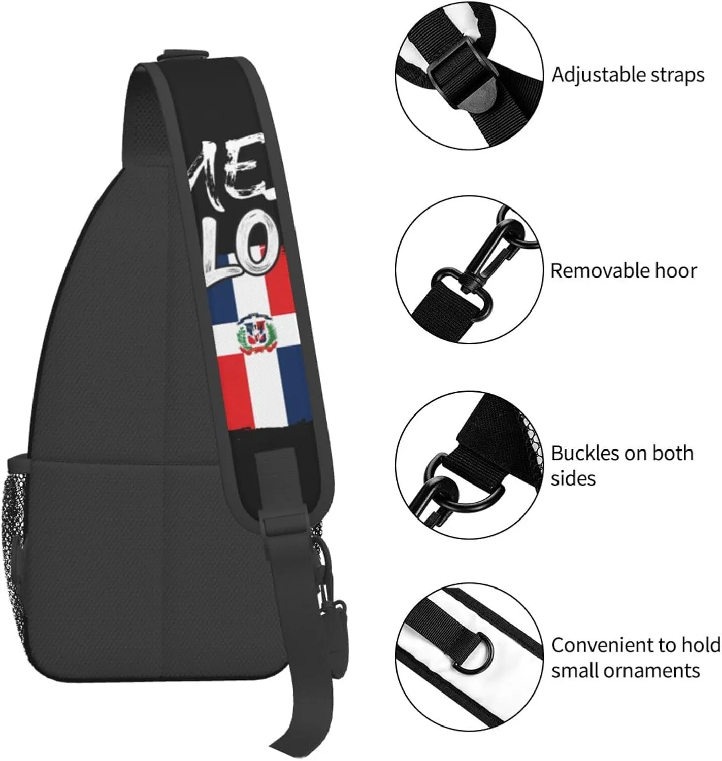 Guatemala Guatemalan Flag Sling Bag Adjustable Chest Bags Casual Crossbody Bag Travel Shoulder Backpack