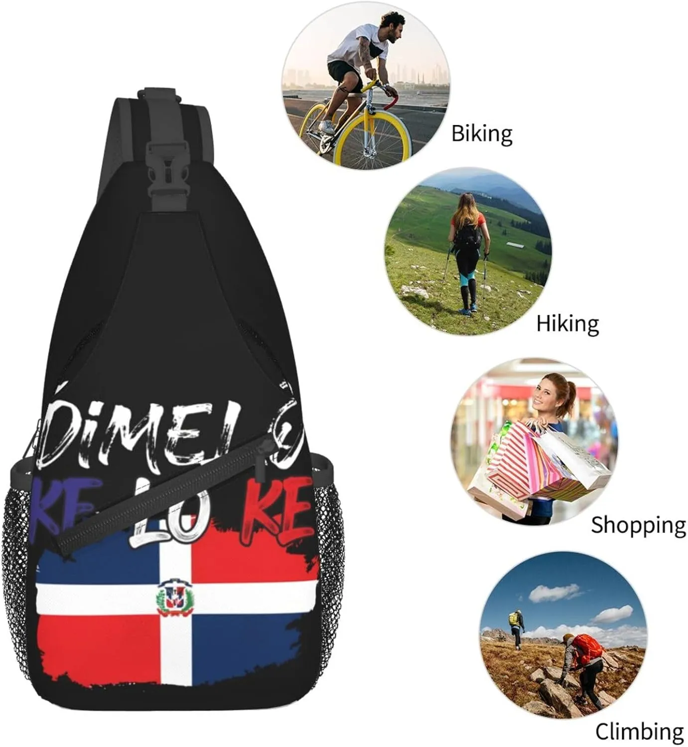 Guatemala Guatemalan Flag Sling Bag Adjustable Chest Bags Casual Crossbody Bag Travel Shoulder Backpack
