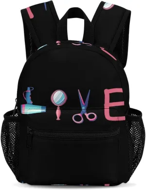 Hairdresser Hairstylist Love Barber Tool Backpack Cute Laptop Bag Mini Shoulder Bags Travel Casual Daypacks 13 Inch