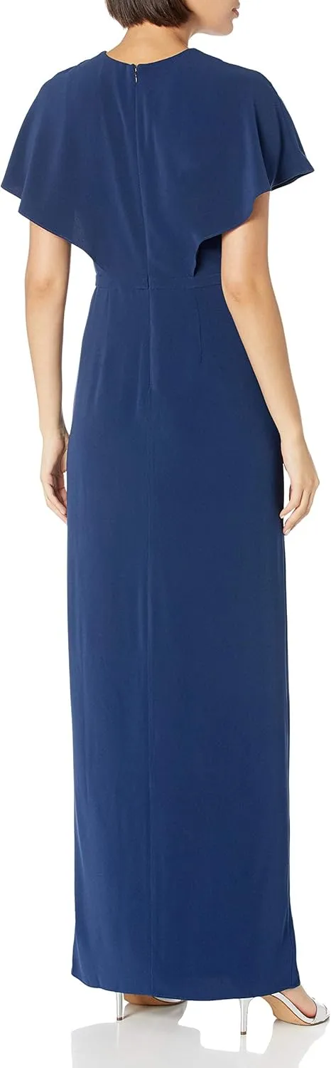 HALSTON Women's Empire Embellished Insert Gown