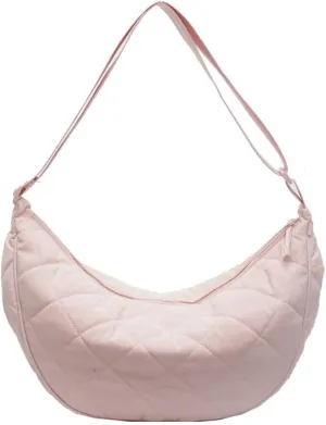 Hand Bags for Women 2024 Puffer Tote Bag Dumpling Bag Crescent Bag Nylon Crossbody Bags for Women Quilted Bag Commuter Tote