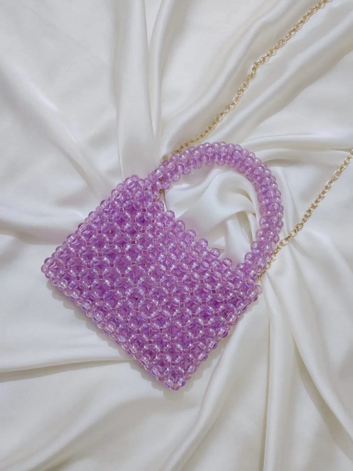 Handcrafted Mini Beaded Cross body Bag