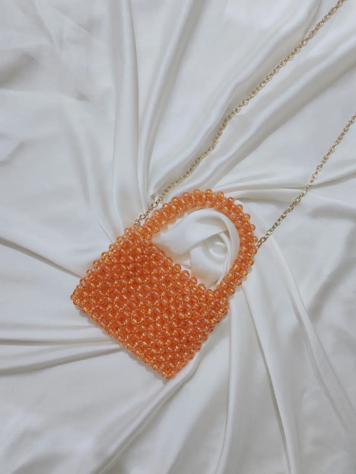Handcrafted Mini Beaded Cross body Bag