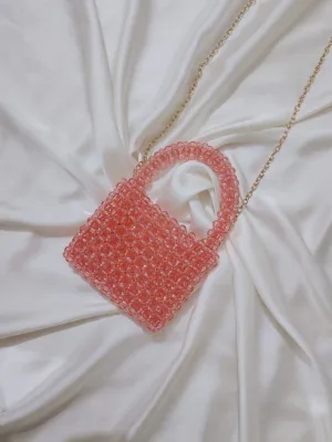 Handcrafted Mini Beaded Cross body Bag